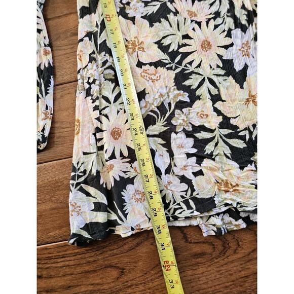 Billabong Lotta Love Wrap Dress Floral Flowers Women's Size M Tropical Beach - Picture 8 of 9